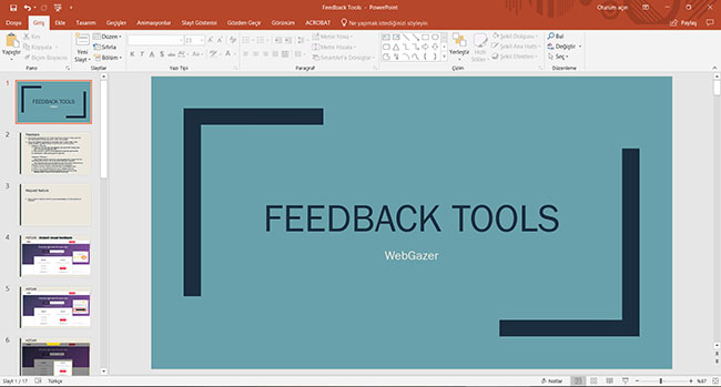 Feedback tools presentation